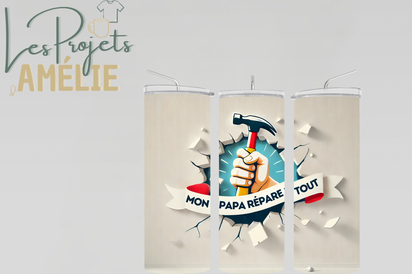 Tasse isotherme – Papa répare tout