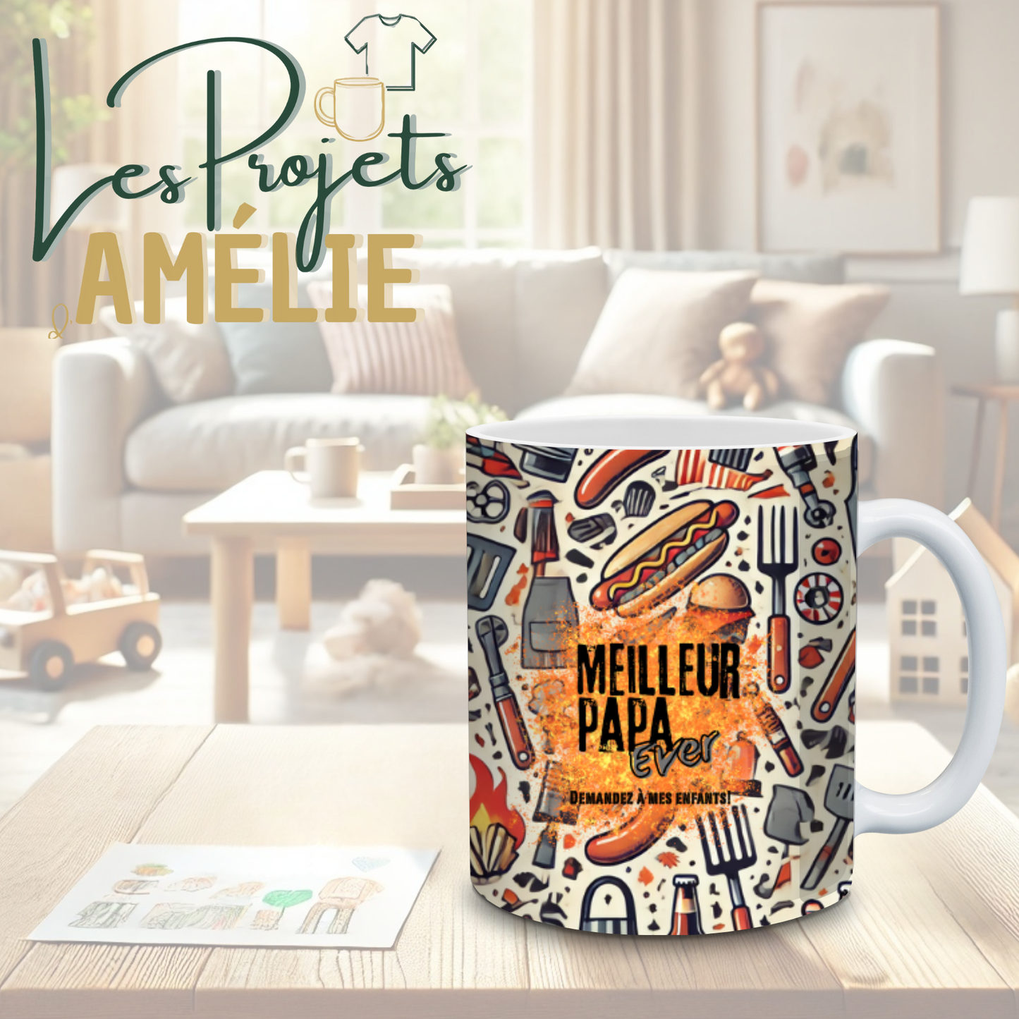 Tasse en céramique 15 oz – Papa BBQ