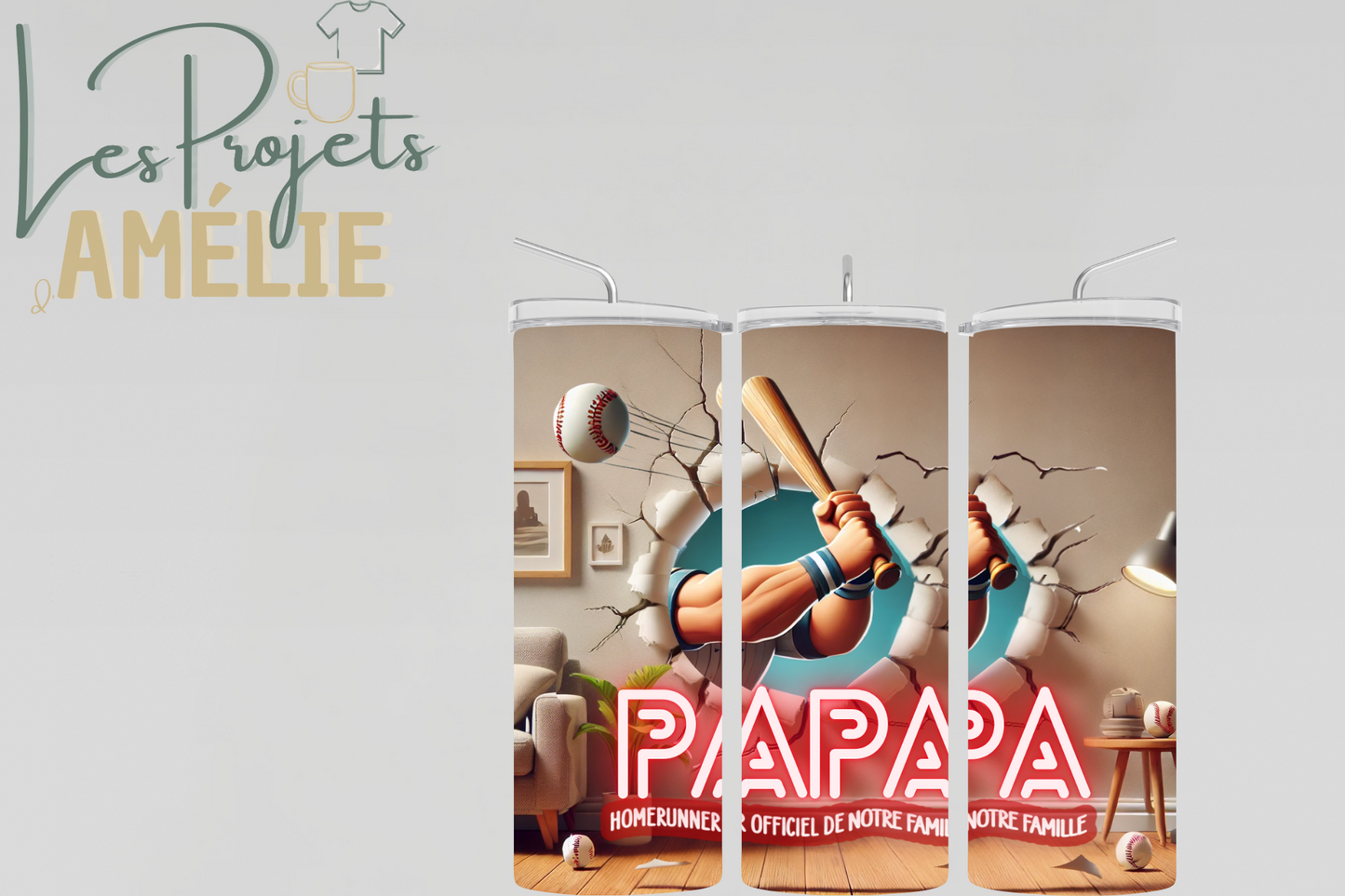 Tasse isotherme – Papa homerunner officiel