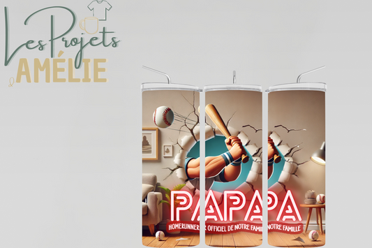 Tasse isotherme – Papa homerunner officiel
