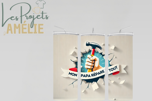 Tasse isotherme – Papa répare tout