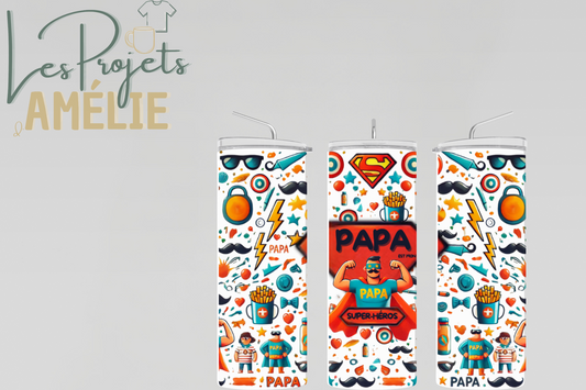 Tasse isotherme – Papa Super-Héros