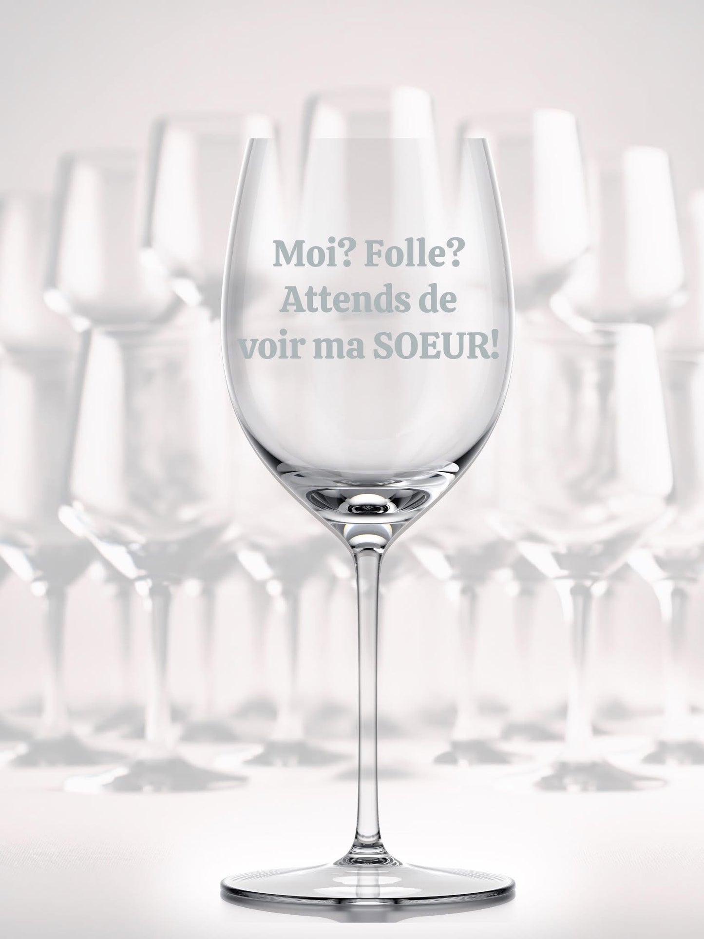 Verre en vitre personnalisé