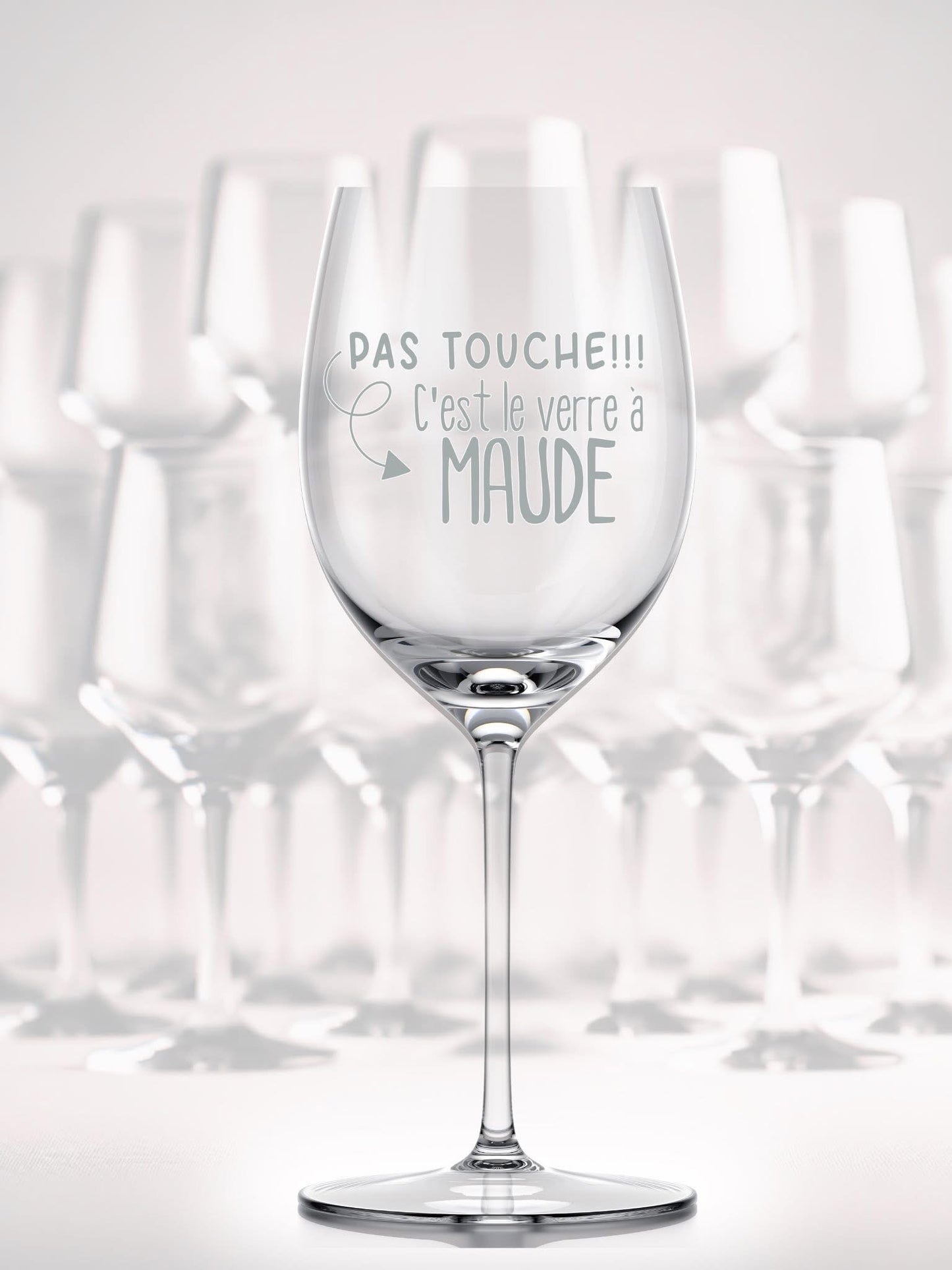 Verre en vitre personnalisé