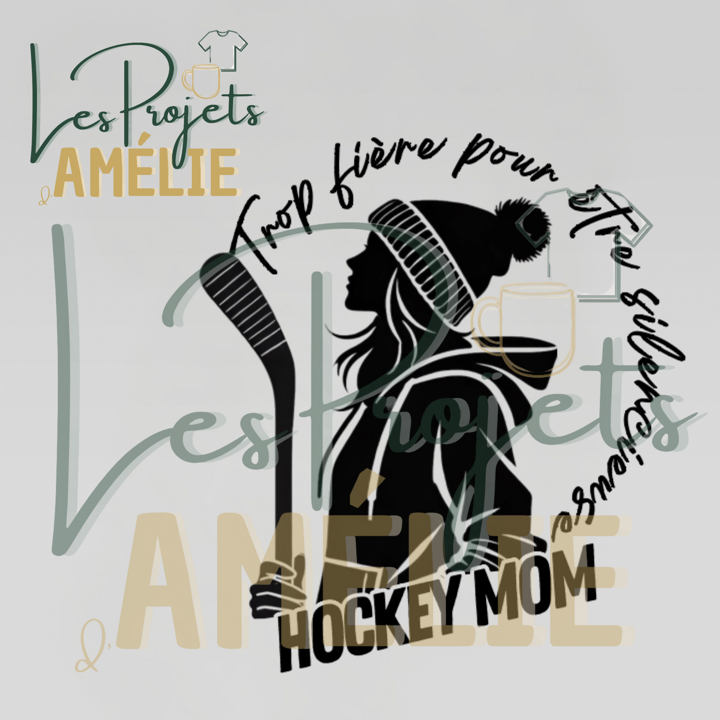 Affichez votre fierté de maman de hockey avec style !