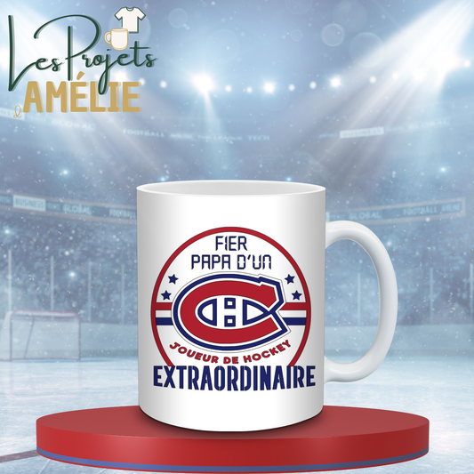 Fier papa d’un joueur de hockey extraordinaire