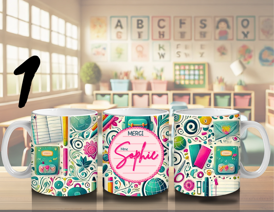 Tasse personnalisée pour professeur