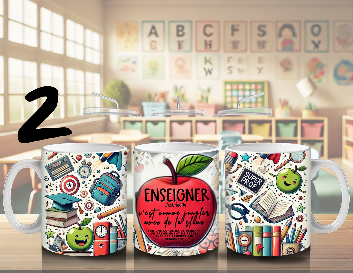 Tasse personnalisée pour professeur