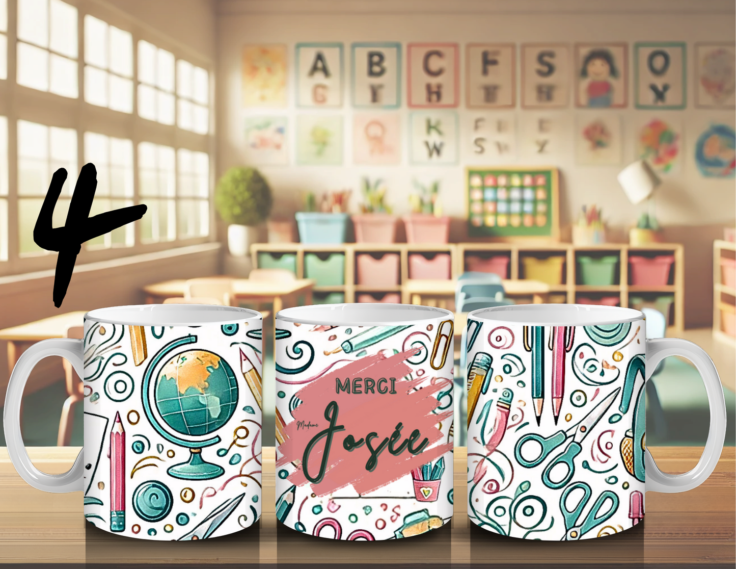 Tasse personnalisée pour professeur