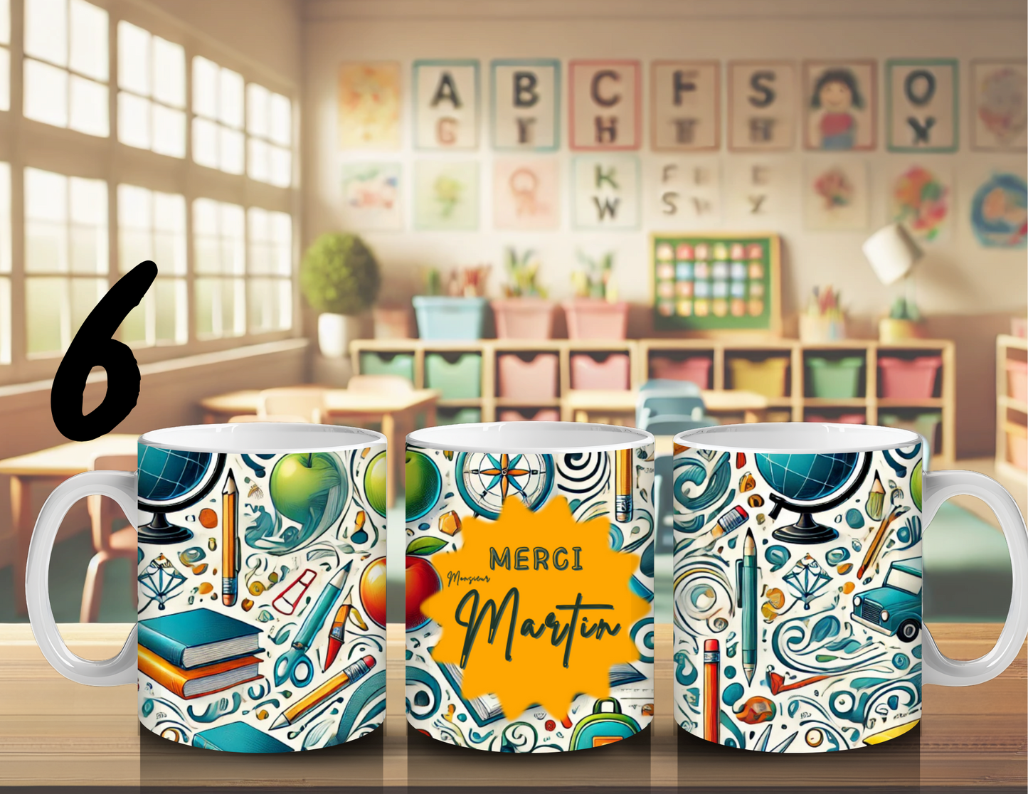 Tasse personnalisée pour professeur