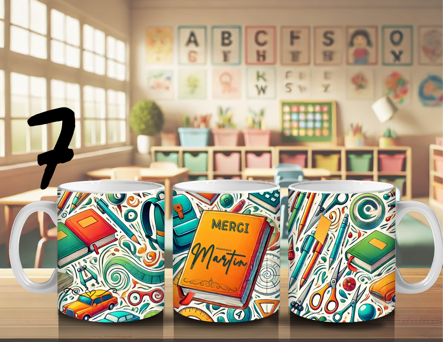 Tasse personnalisée pour professeur